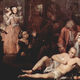 Bethlem Royal Hospital (“Bedlam”) as depicted in a scene from William Hogarth’s series, “The Rake’s Progress” (1735). Public domain.